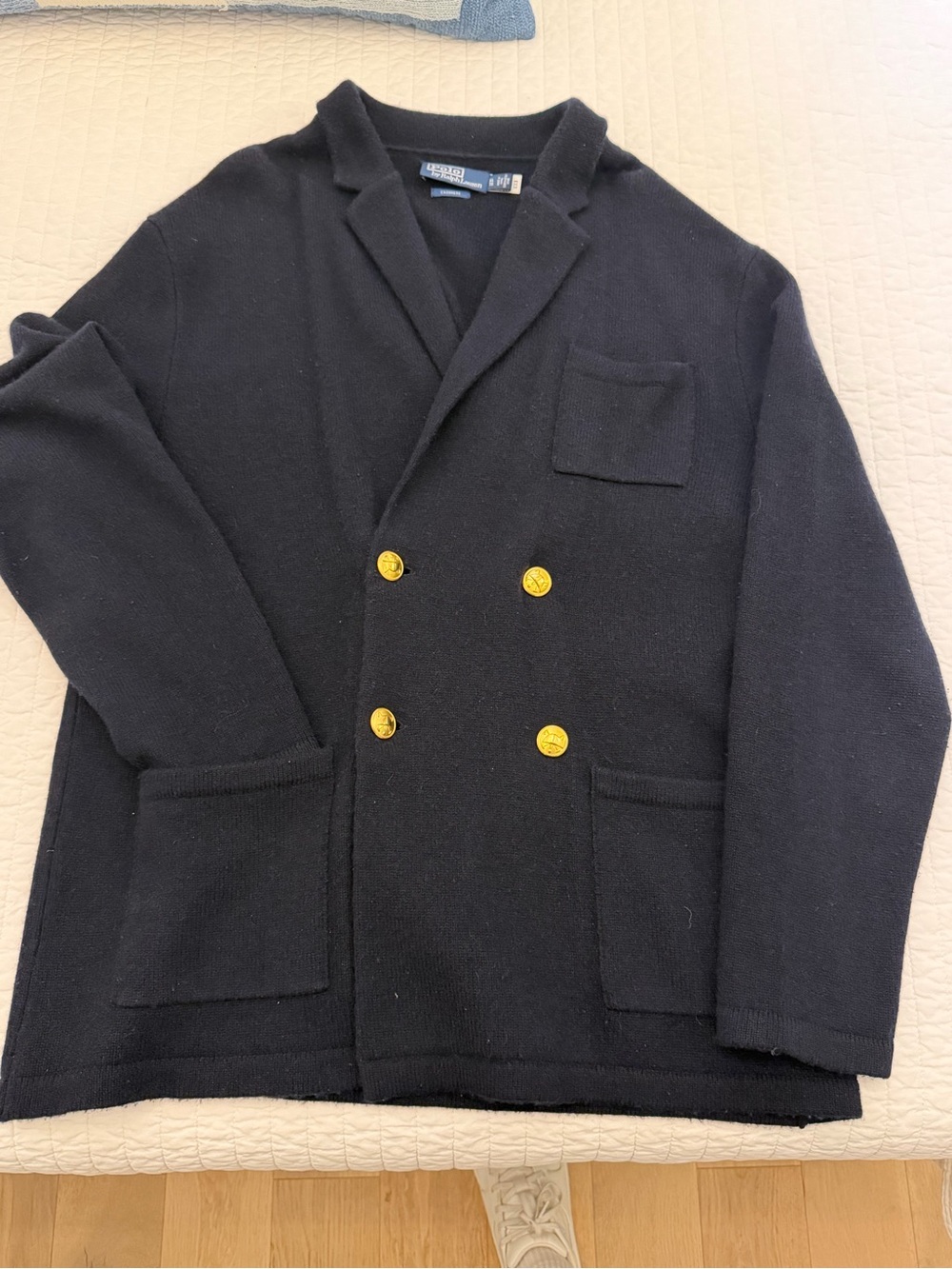 Ralph Lauren Cashmere Double-Breasted Blazer